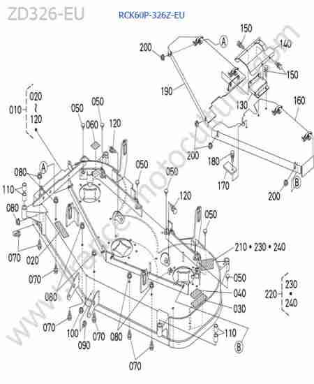 KUBOTA - ZD326 : Plateau / rck60p