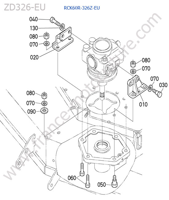 Support renvoi angle / rck60r KUBOTA ZD326