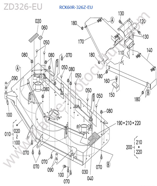 Plateau / rck60r KUBOTA ZD326