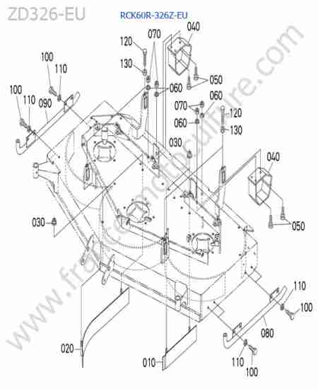 KUBOTA - ZD326 : Plaque deflecteur / rck60r