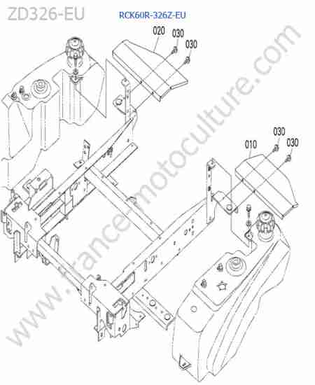 KUBOTA - ZD326 : Protecteur / rck60r