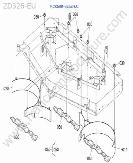 KUBOTA - ZD326 : Mulching / rck60r