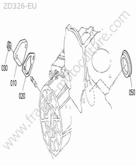 KUBOTA - ZD326 : Bouchon pompe