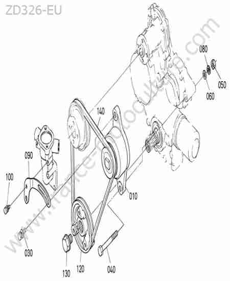KUBOTA - ZD326 : Poulie / dynamo