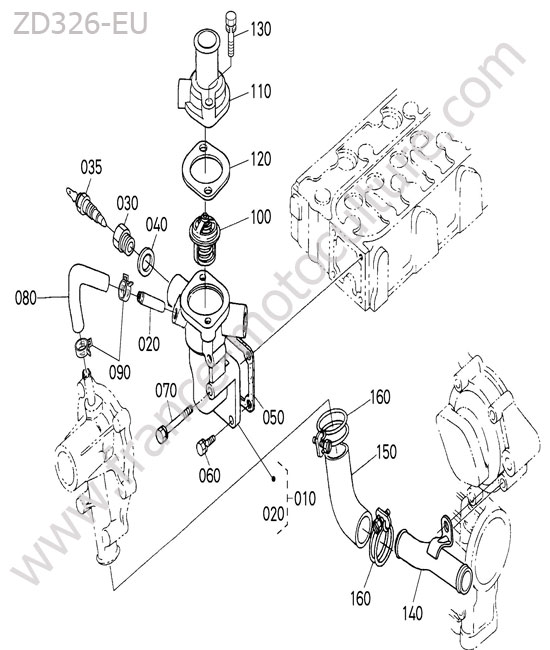 Thermostat KUBOTA ZD326