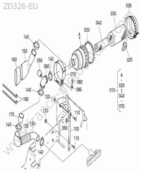 KUBOTA - ZD326 : Filtre a air