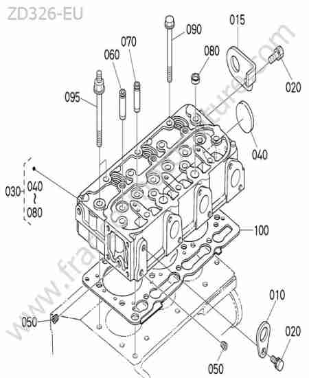 KUBOTA - ZD326 : Culasse
