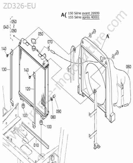 KUBOTA - ZD326 : Radiateur