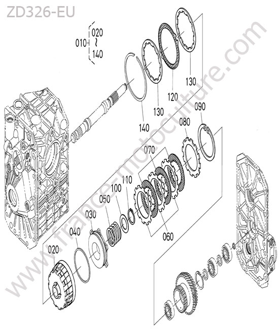 Embrayage KUBOTA ZD326
