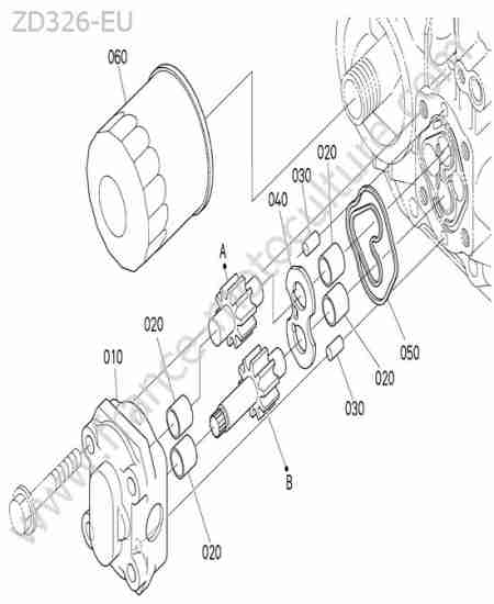KUBOTA - ZD326 : Pompe hydraulique