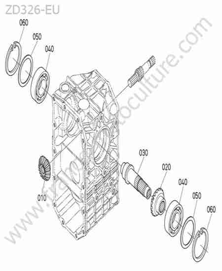 KUBOTA - ZD326 : Arbre cardan