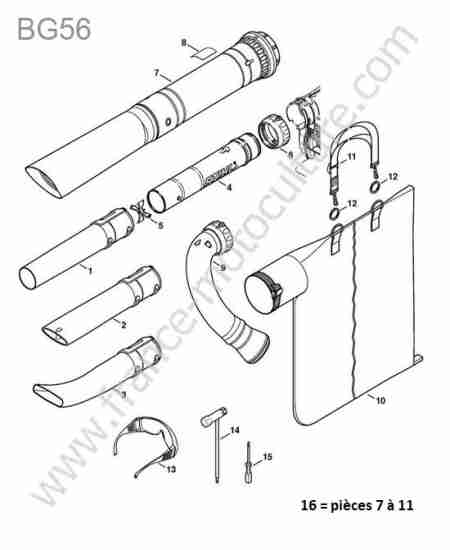 STIHL - BG56 : Aspiration