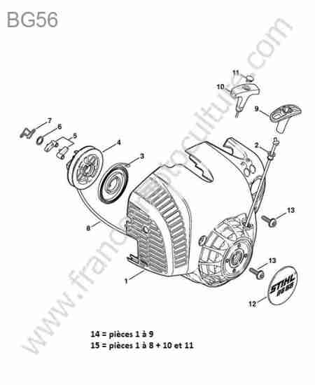 STIHL - BG56 : Lanceur