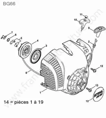 STIHL - BG66 : Lanceur
