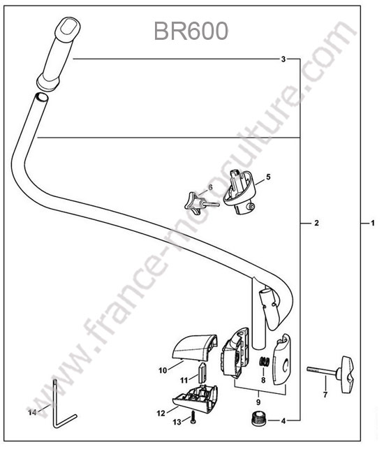 Guidon STIHL BR600