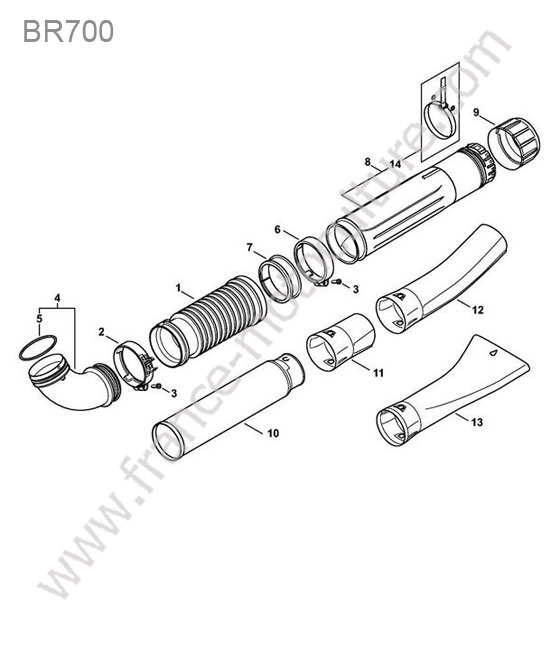 Tube STIHL BR700