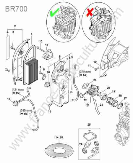 STIHL - BR700 : Filtre air (nouveau)