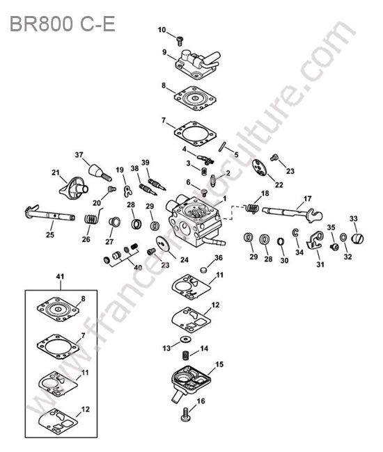 Carburateur 4283/01 STIHL BR800
