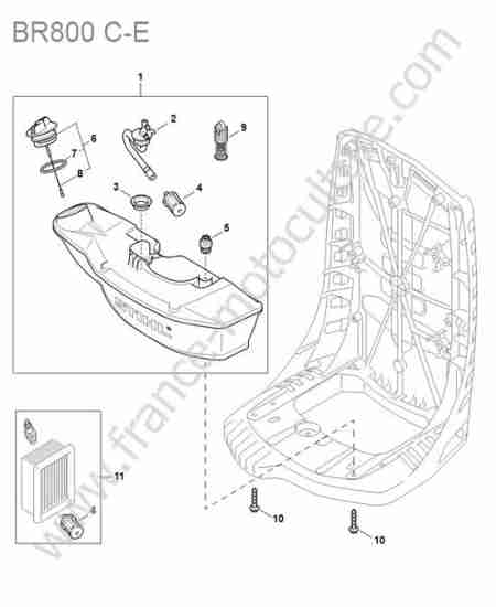 STIHL - BR800 : Reservoir essence