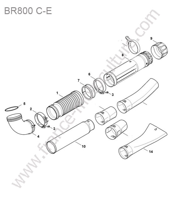 Tube STIHL BR800