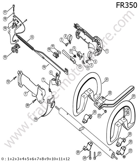 Poignee 1 STIHL FR350
