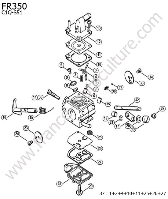 Carburateur c1q-s51 STIHL FR350