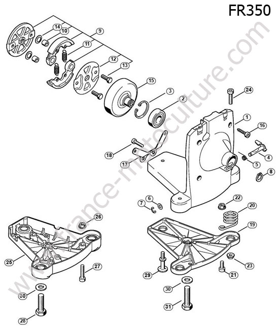 Embrayage STIHL FR350