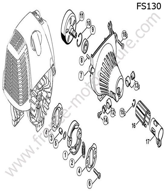 Embrayage STIHL FS130