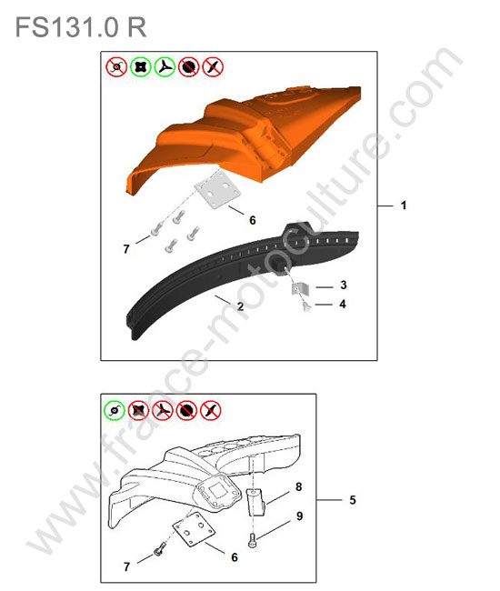 Capot STIHL FS131-0R