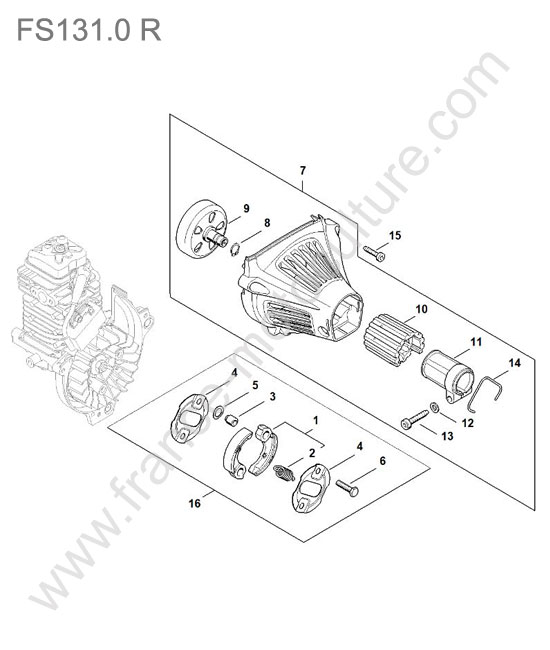 Embrayage STIHL FS131-0R