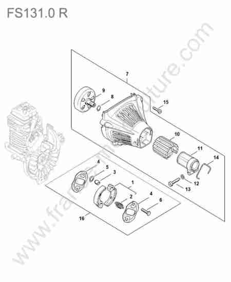 STIHL - FS131-0R : Embrayage