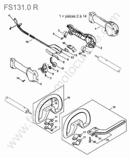 STIHL - FS131-0R : Poignee