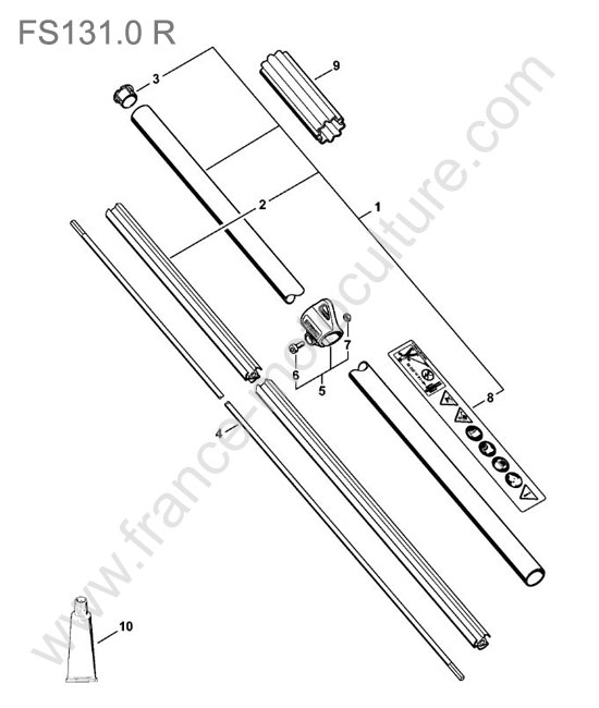 Tube STIHL FS131-0R