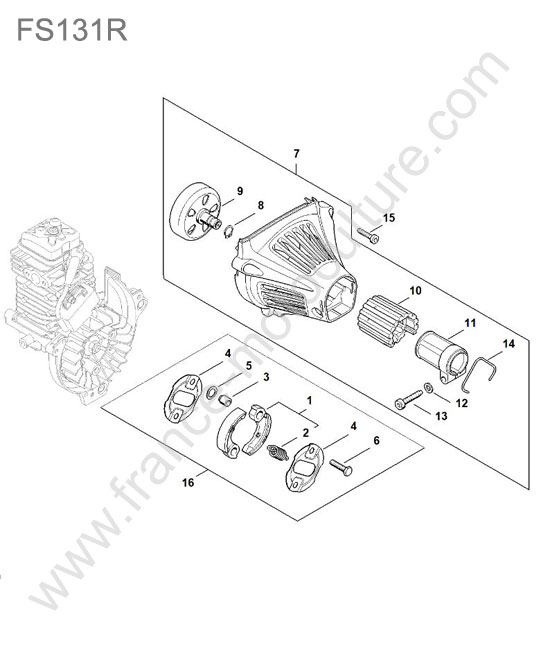 Embrayage STIHL FS131-R