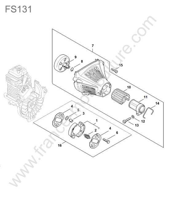 Embrayage STIHL FS131