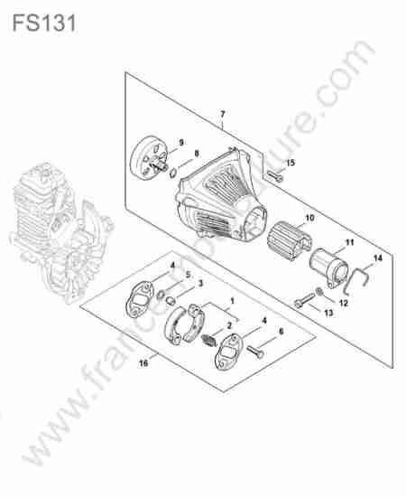 STIHL - FS131 : Embrayage