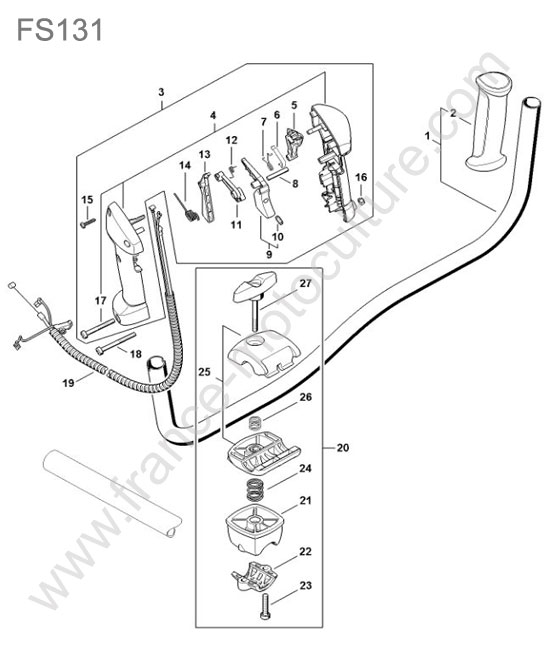 Poignee STIHL FS131