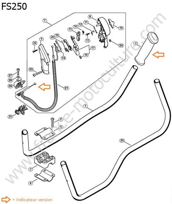 Guidon 3 STIHL FS250