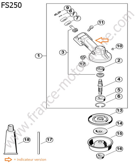 Reducteur 1 STIHL FS250