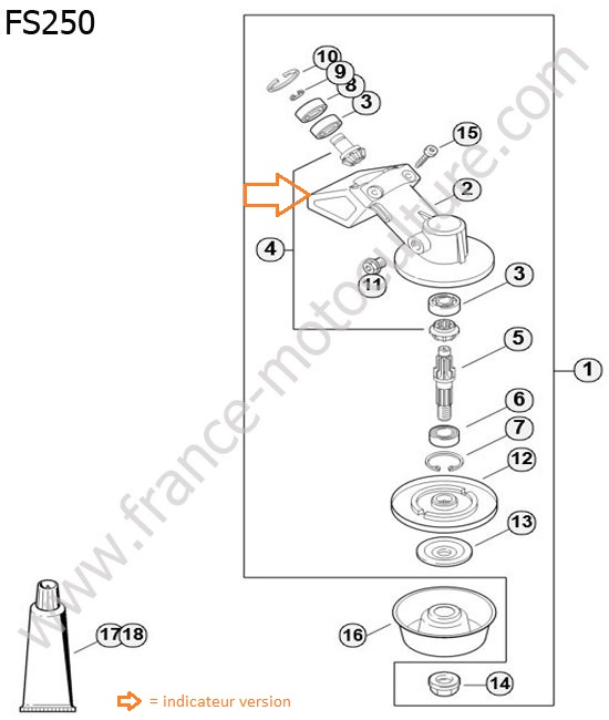 Reducteur 2 STIHL FS250