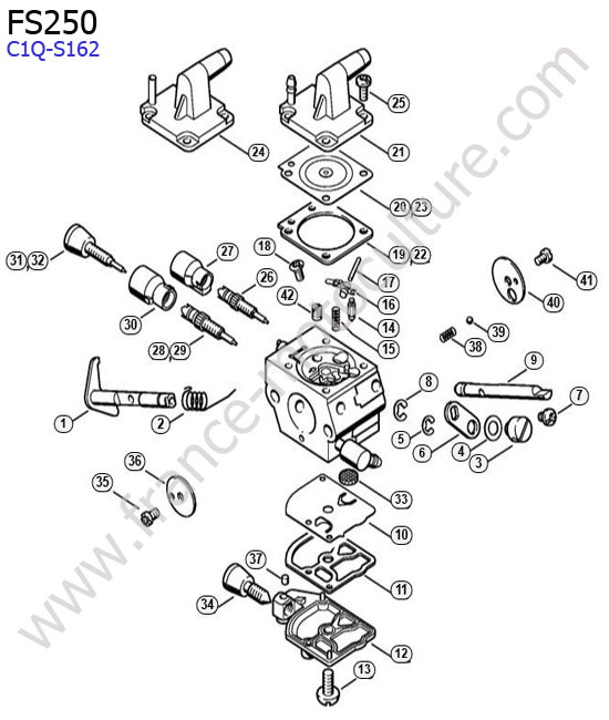Carburateur c1q-s162 STIHL FS250