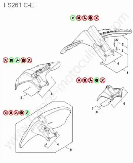 STIHL - FS261-1 : Carter protection