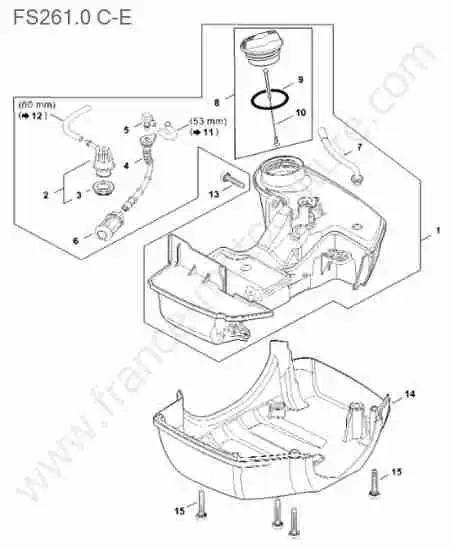 STIHL - FS261-2 : Reservoir