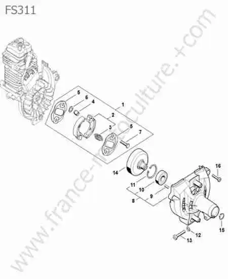 STIHL - FS311 : Embrayage