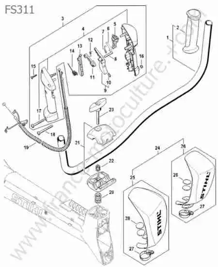 STIHL - FS311 : Poignee