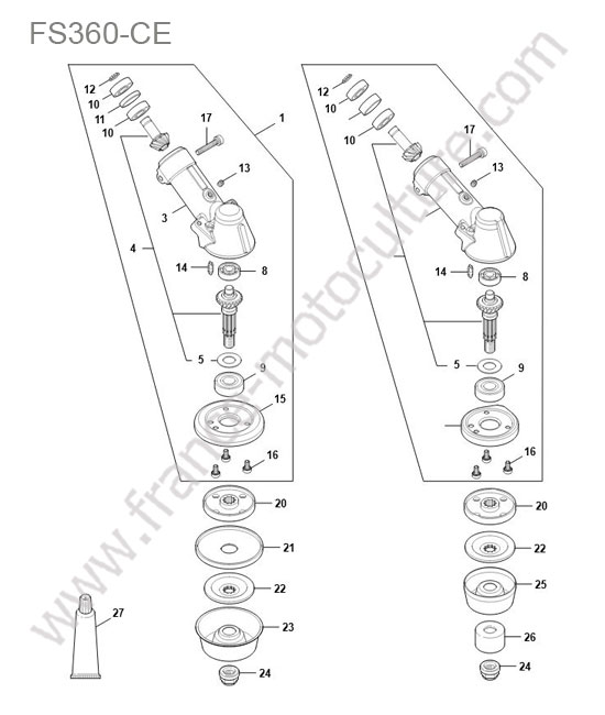 STIHL - FS360-CE : Reducteur
