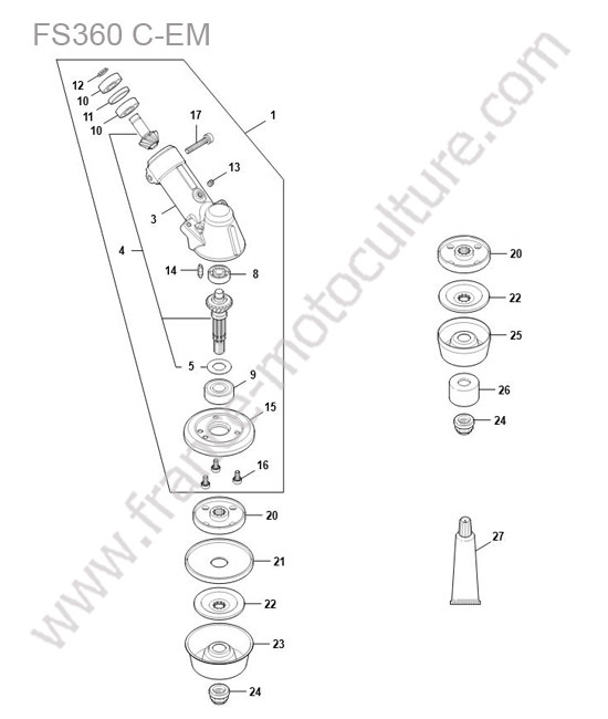 STIHL - FS360-CEM : Reducteur