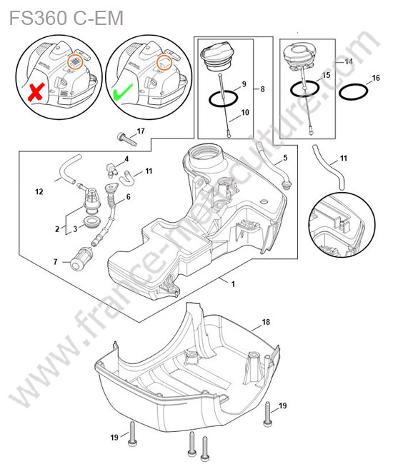 Reservoir STIHL FS360-CEM