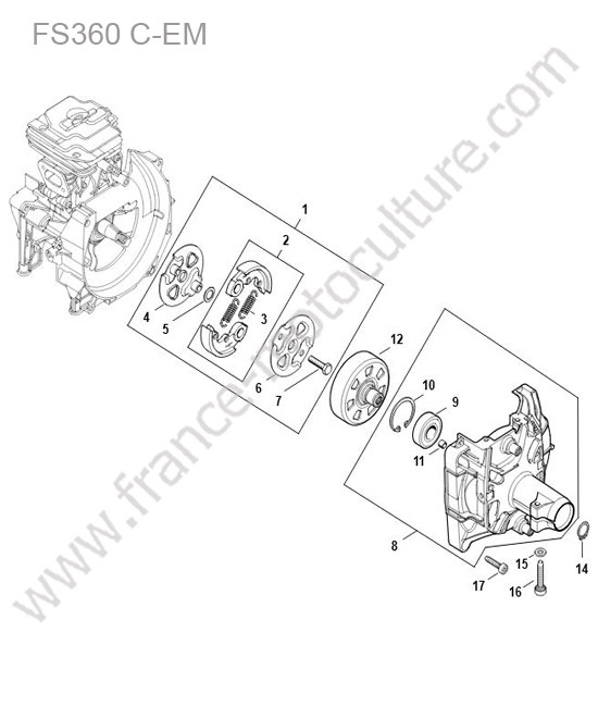 Embrayage STIHL FS360-CEM