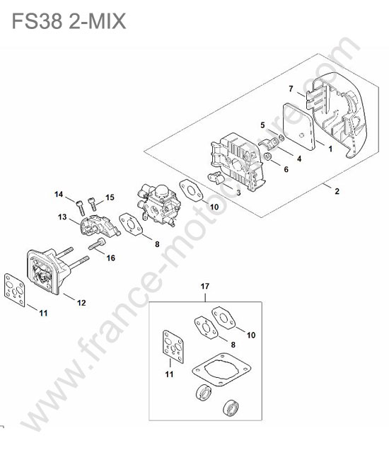 Filtre air STIHL FS38-2MIX